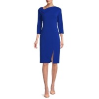 Calvin Klein миди рокля в синьо CD1C1F4H